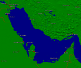 Persischer Golf Städte + Grenzen 1600x1342